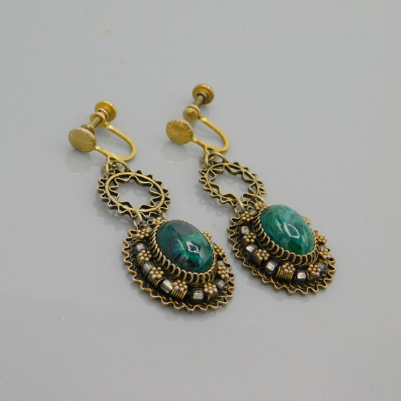 Long Dangly Earrings, Vintage Long Earrings, Scre… - image 3