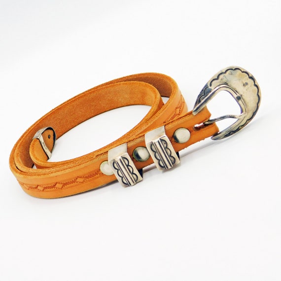 Vintage belt sterling Gem