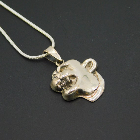 Sterling Cougar Pendant, Sterling Cougar Necklace, Vi… Gem