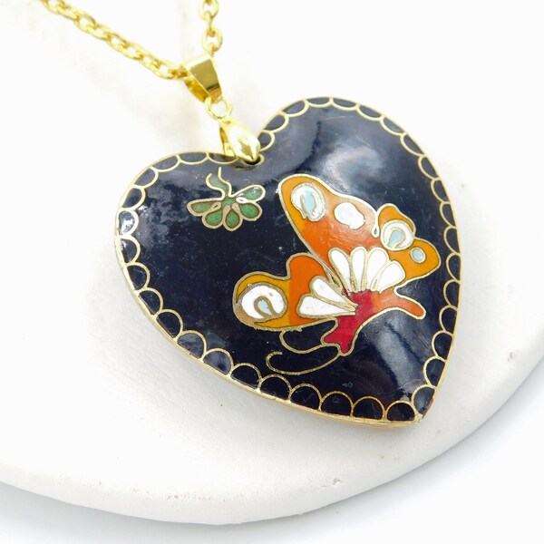 Vintage butterfly layering necklace