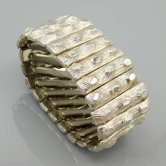 Wide Expansion Bracelet, Vintage Expansion Bracel… - image 7