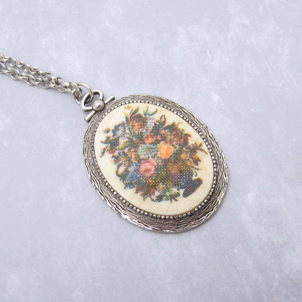 Flower Pendant Necklace. Vintage Coventry Jewelry Flower Etsy