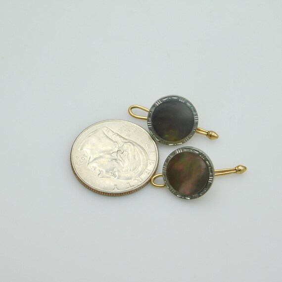 Vintage Krementz Shell Button Studs: Circa 1940s - image 5
