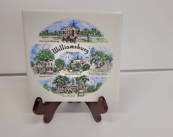 Williamsburg Souvenir Trivet Tile 6x6