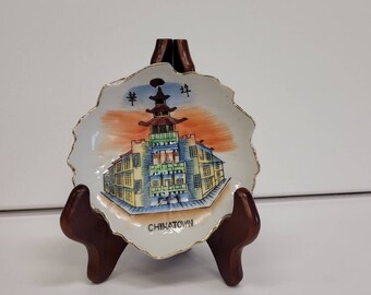 Mid Century Chinatown Souvenir Dish 22B