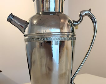 Mid Century Silver Toned Cocktail Pitcher TWSBW-27