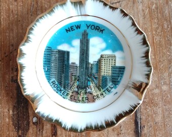 Souvenir Mini New York City Rockefeller Center Plate (19G)