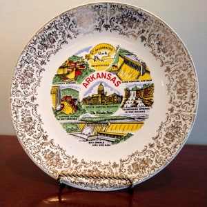 Beautiful Commemorative State of Kansas Plate (19D)
