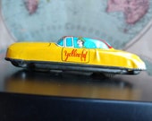 Vintage Tin Toy Taxi Cab (19A)