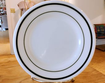 Vintage Green Striped Pyrex Tableware Plate TWSPL-9