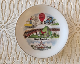 Kings Dominion Virginia Vintage Souvenir Saucer W1.120