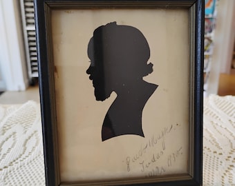 1930 Signed Judas Framed Silhouette B1.18