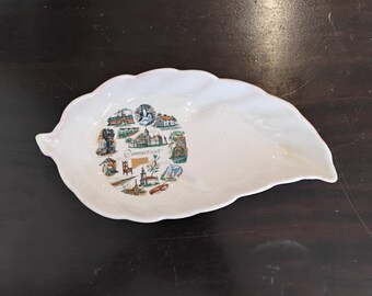 Vintage Connecticut Souvenir Trinket Dish W1.193