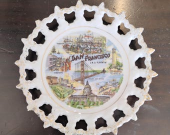 San Francisco California Vintage Souvenir Plate W1.180