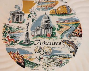 Arkansas Souvenir Plate W1.82