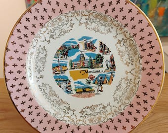 Montana Souvenir Plate W1.47