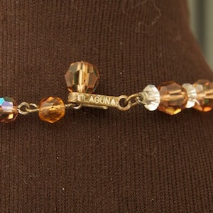 Beautiful Vintage Laguna Crystal Choker image 2