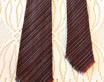 Vintage Fringed Woven Necktie TWSVT-32