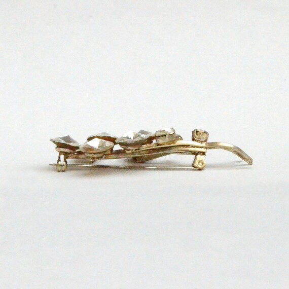 Spinel Floral Spray Pin - image 5