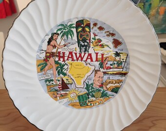 Hawaii Souvenir Plate W1.59