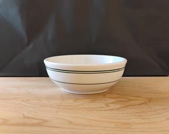 Homer Laughlin Best China Small Green Striped Vintage Bowl TWSSB-4