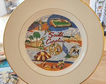 South Carolina Souvenir Plate W1.43