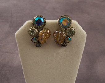 SALE WAS 30 Vintage Weiss Clip Earrings