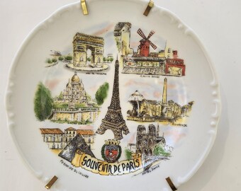 Paris Souvenir Plate  W-1.4