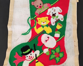 Paragon Needlepoint Vintage Christmas Toyland Stocking XMAS-11