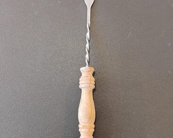 Vintage Wood Handled Cocktail Fork B1.37