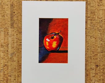 Marge Holtz Apple #110 Original Acrylic on Paper