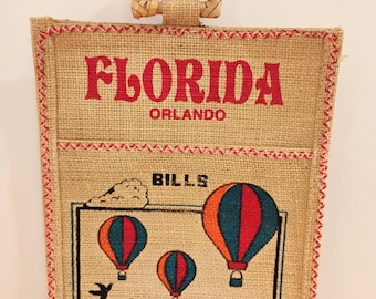 Vintage Florida Souvenir Mail Caddy Organizer RB22