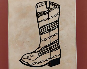 Don't Tread on Me Silhouette by David Jenkins DBJ original art