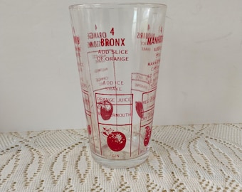 Vintage Recipe Cocktail Glass TWSBW-22