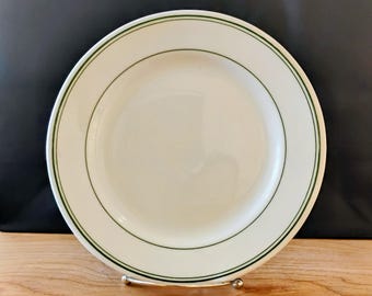 Vintage Green Striped McNicol China Plate TWSPL-1