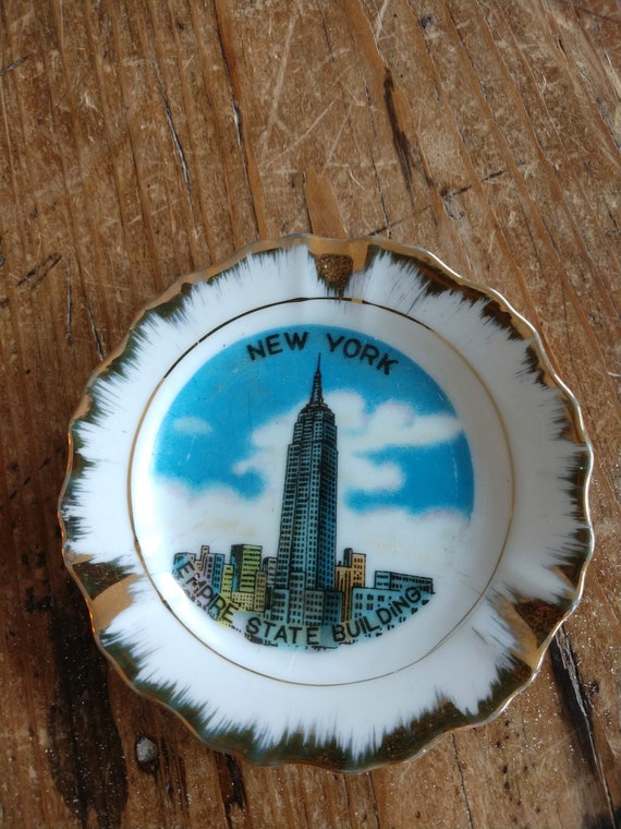 Souvenir Mini New York City Empire State Building Plate (19G