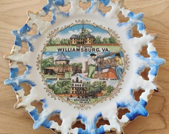 Williamsburg VA Souvenir Plate W1.82
