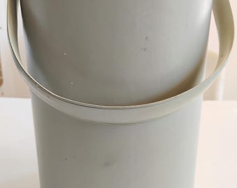 Tall Vintage Gray Vinyl Ice Bucket TWSBW-2