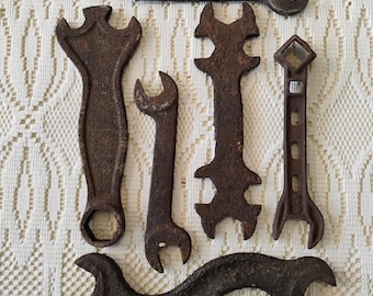 6 Assorted Vintage Wrenches B1.23