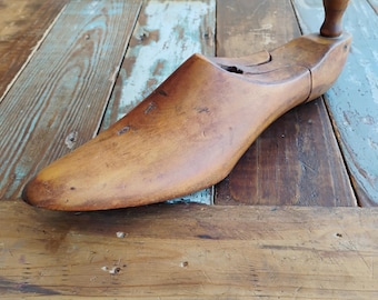 Vintage Wooden Cobbler Shoe Form RB22