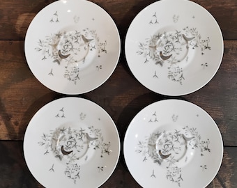 Set of Four Rosenthal Birds On Trees Saucers by Raymond Loewy