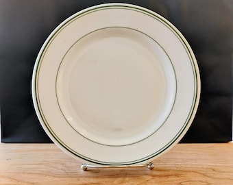Vintage Green Striped McNicol China Plate TWSPL-4