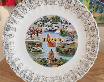 Idaho the Gem State Souvenir Plate W1.65