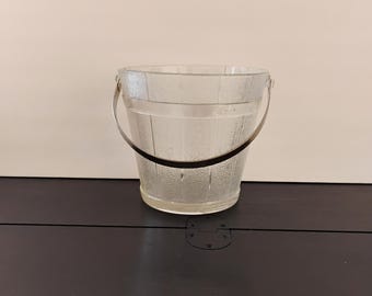 Vintage Textured Glass Ice Bucket TWSBW-42