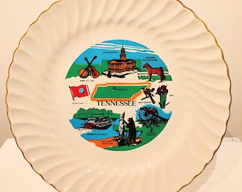 Tennessee State Souvenir Plate W1.20