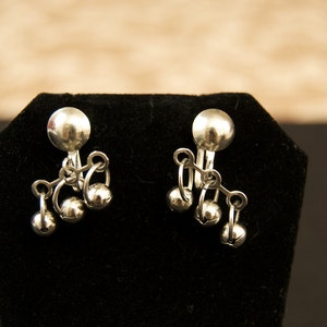 Vintage Clip Earrings Signed Delma