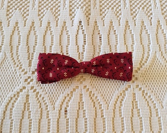 Classic Vintage Red Bow Tie TWSVT-34