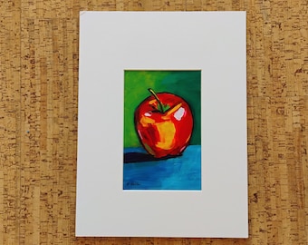 Marge Holtz Apple #109 Original Acrylic on Paper
