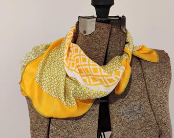 Sally Gee Made in Japan Geometric Scarf