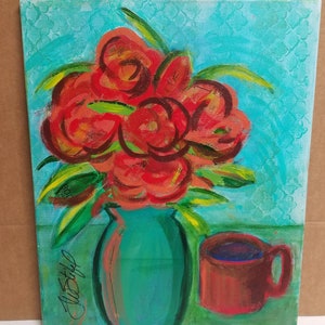 Red rose still life image 1